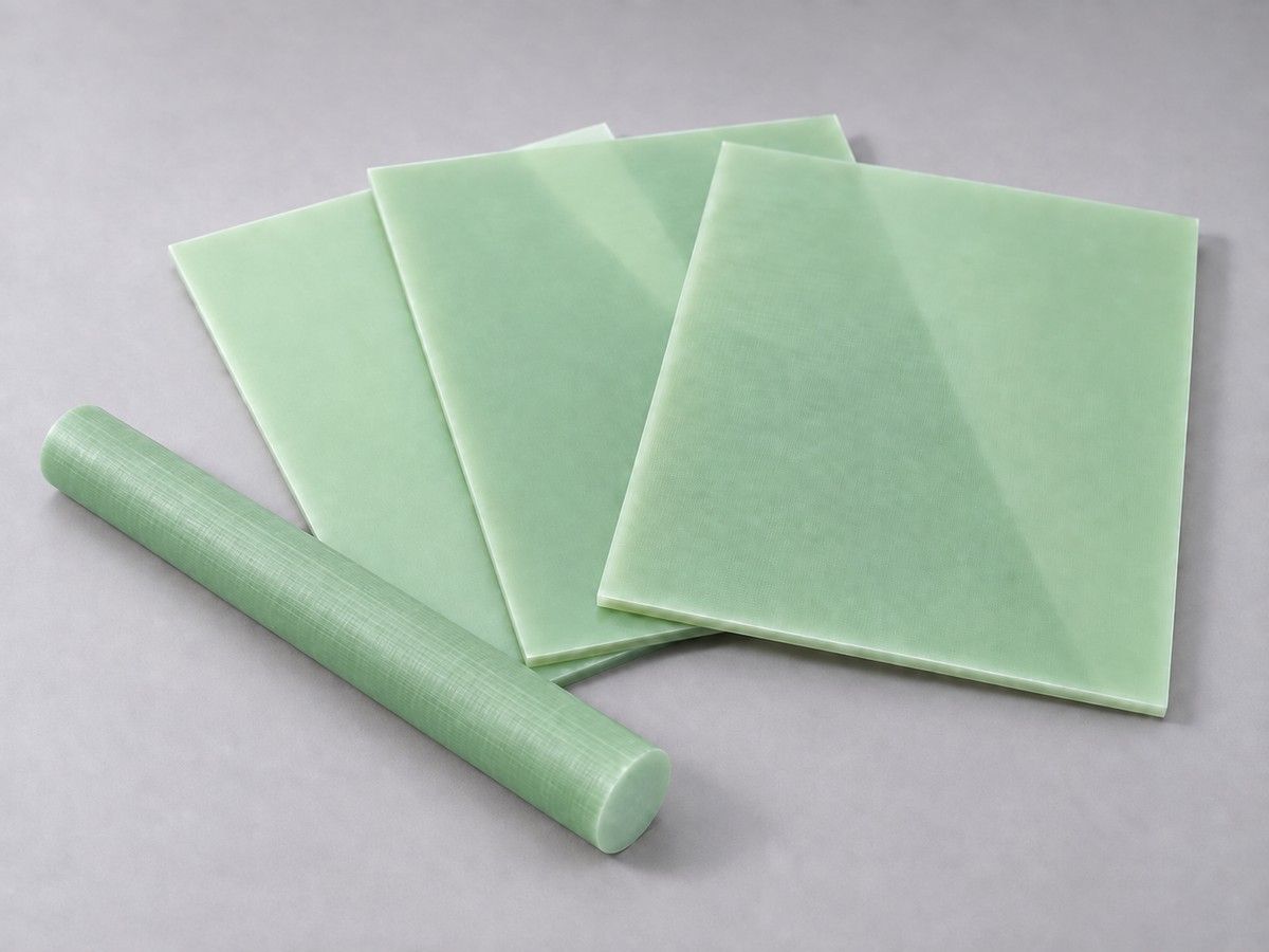Jade epoxy laminate plates and rod