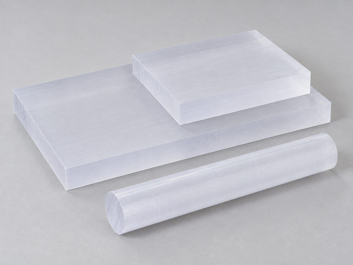 Clear PC 1000 plates and rod